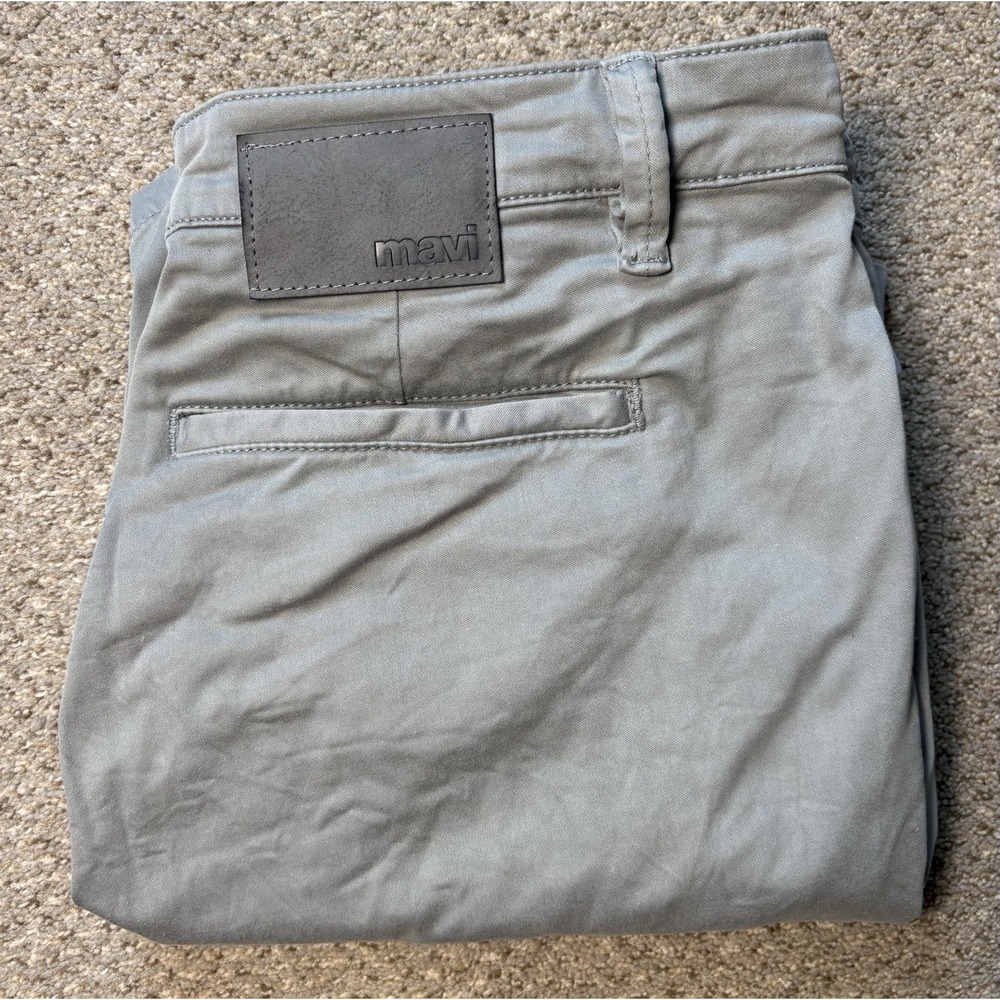 Mavi Jeans Simon Shorts Mens 35 Solid Gray Chino‎ Stretch Preppy Casual Cotton